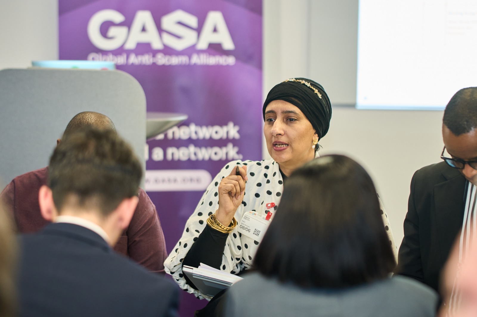 A delegate making a point at the GASA forum