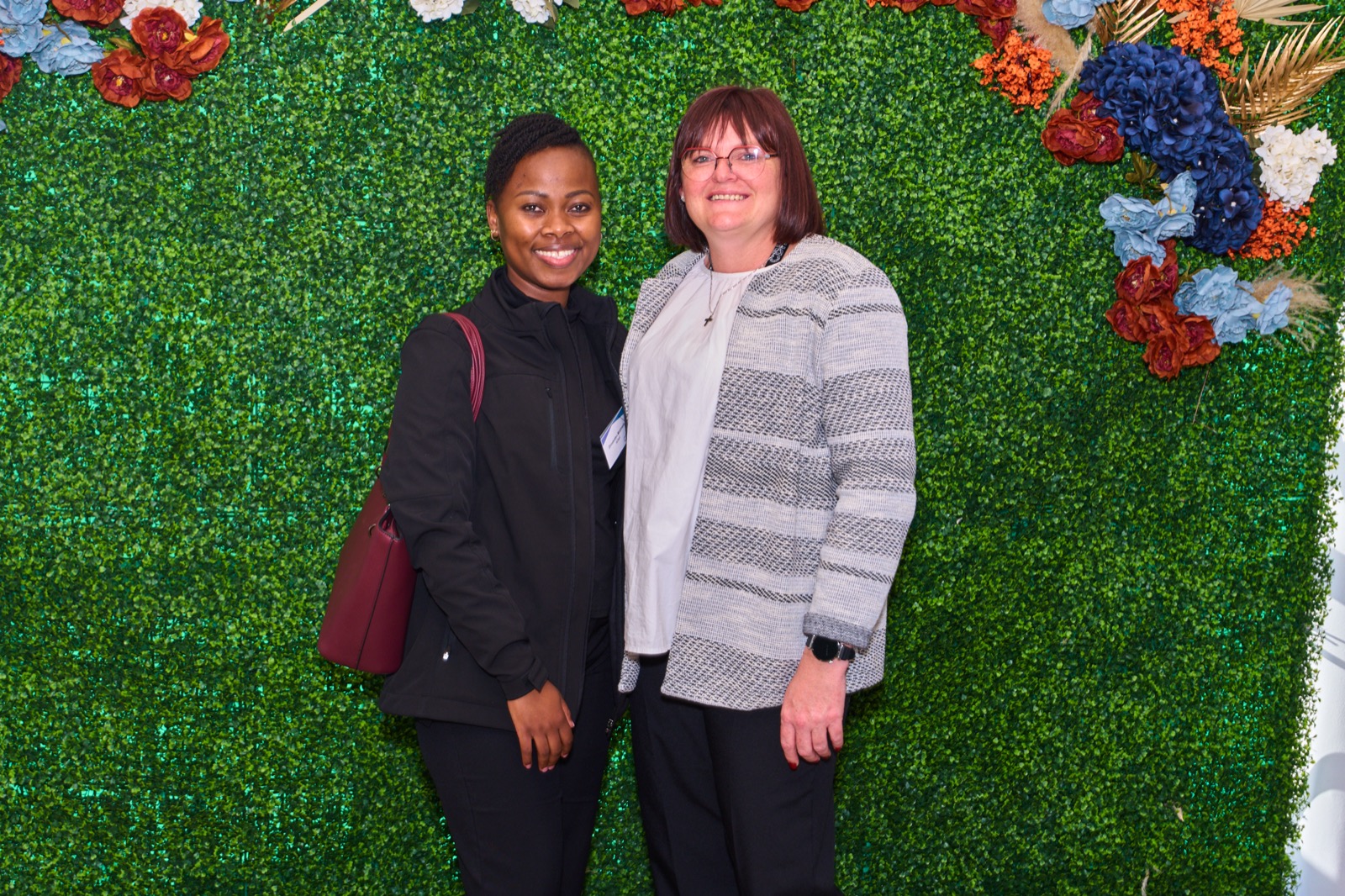 Two delegates at the Women in Forensics event